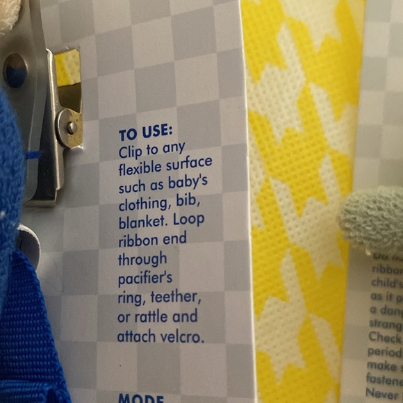 Pacifier holders set of 3 - Picture 3 of 3